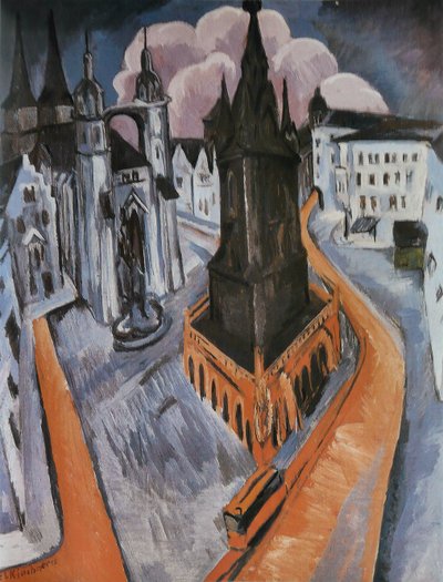 The Red Tower by Ernst Ludwig Kirchner